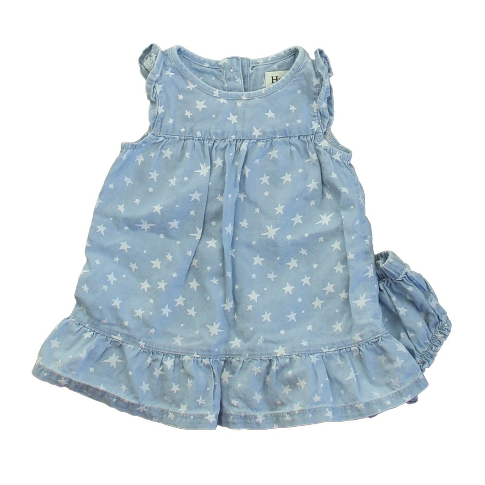 Hatley Girls Blue | White Stars Dress 7806008590396