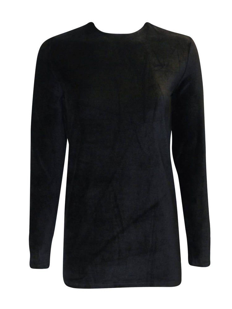 Women’s Velour Sport Top In Black
