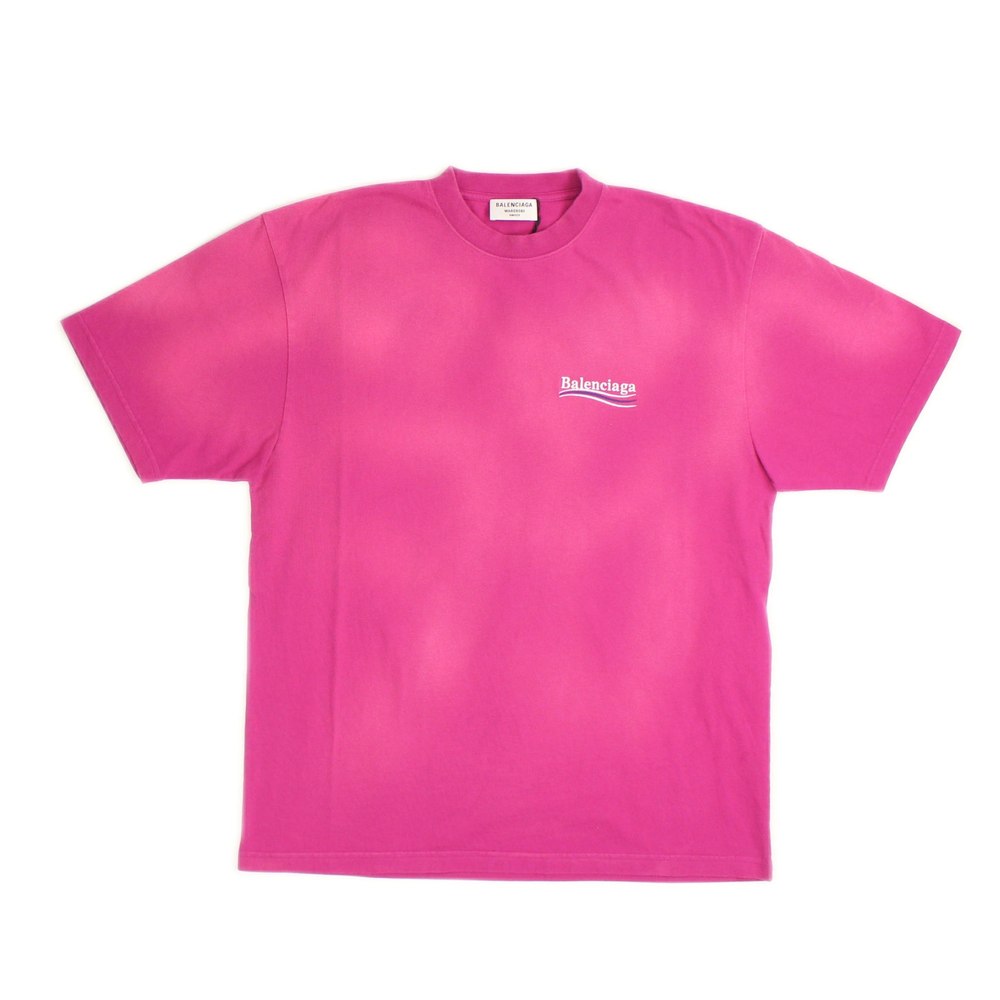 Dark Fuchsia with Logo Oversize T-Shirt