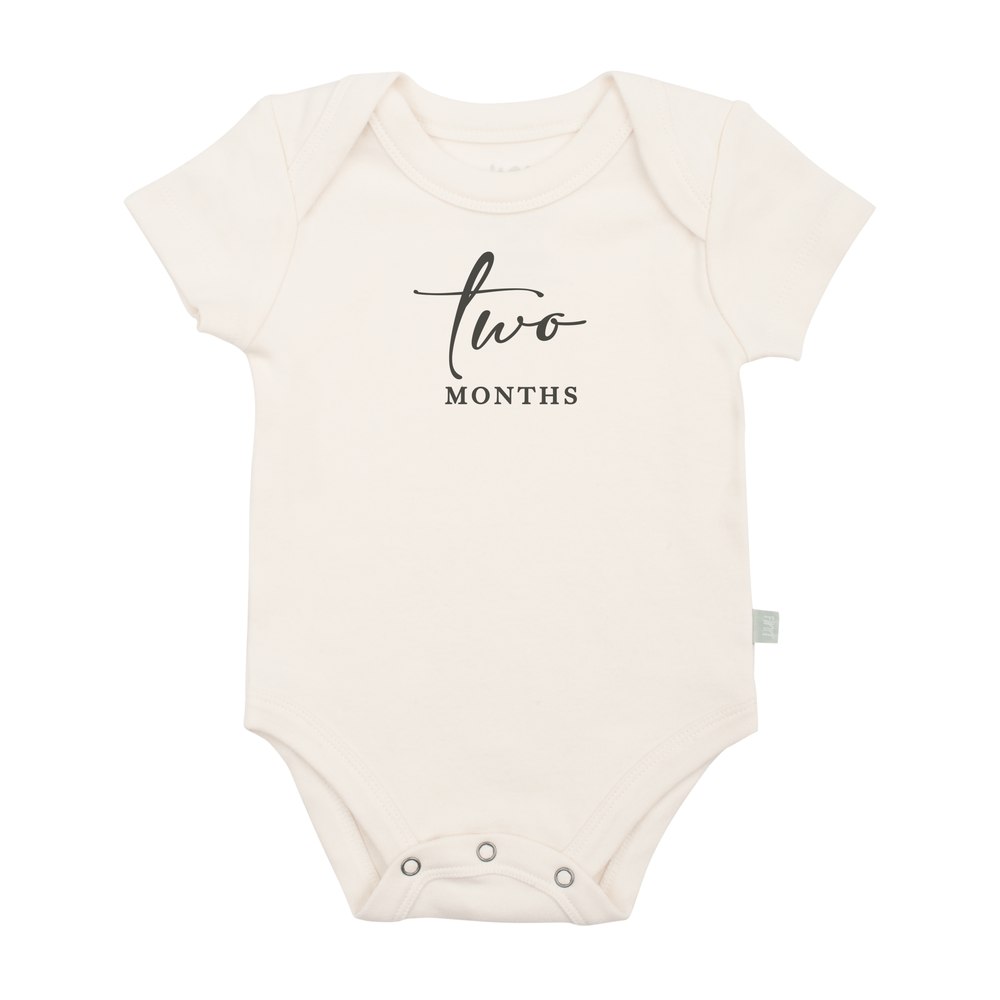 graphic bodysuit | two months milestone charcoal