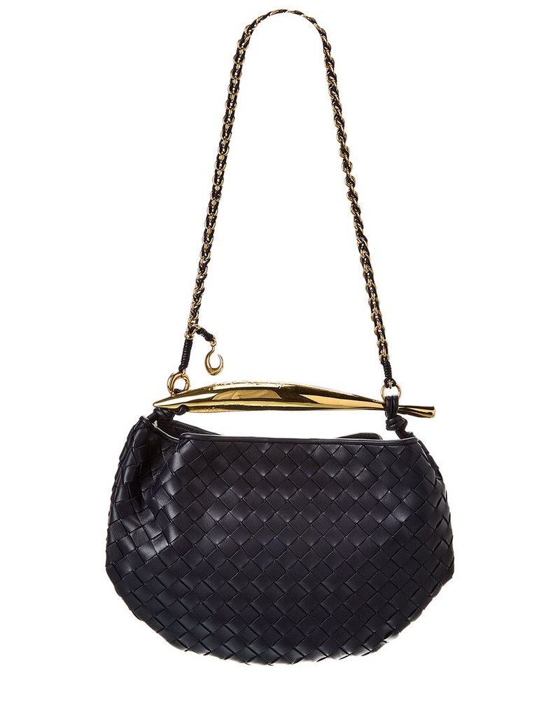 Bottega Veneta Sardine Chain Intrecciato Leather Hobo Bag 7833718456380