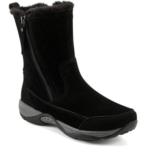 Exparunn Suede Faux Fur Winter & Snow Boots