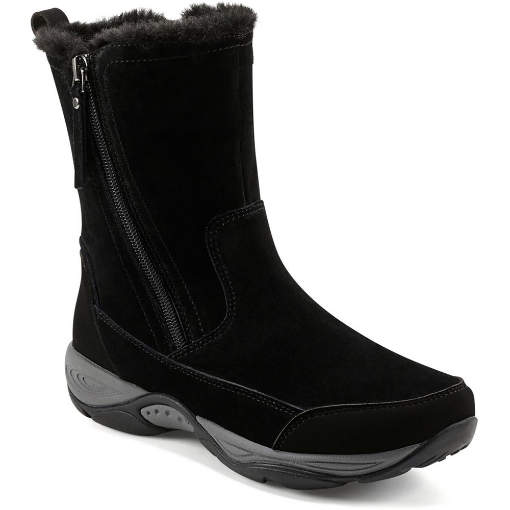 Exparunn Suede Faux Fur Winter & Snow Boots