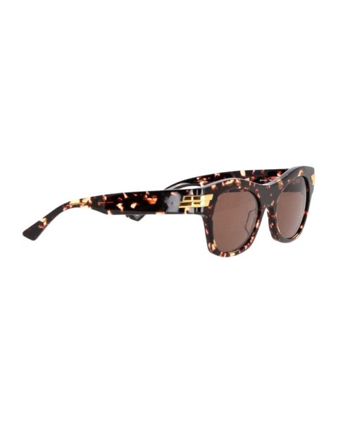 Bottega Veneta Oversized Tortoiseshell Square-Frame Sunglasses in Animal Print Acetate